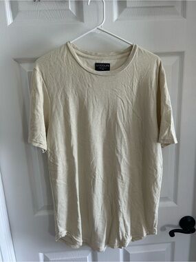 Goodlife Short Sleeve Crew Neck Tee in Light Cream